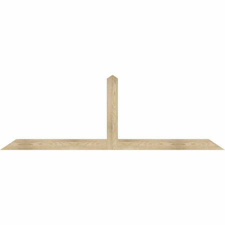 Ekena Millwork Portland Rough Sawn Timber Gable Bracket, Douglas Fir, 84"W x 28"H x 2"D x 4"F, 8/12 Pitch GBW084X28X0204POR00RDF